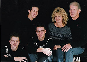 Dr Joe Rodier with his family